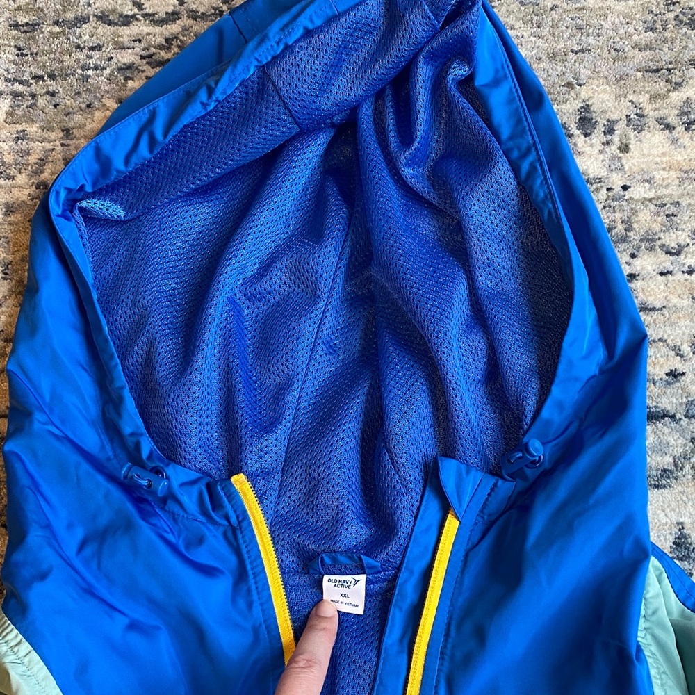 Colorblock Windbreaker Half Zip Pullover - image 2